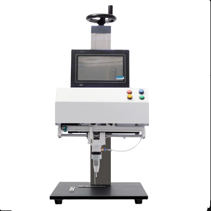 Rotatory flat Pneumatic & electric marking machine for metal accessories metal label battery PVC
