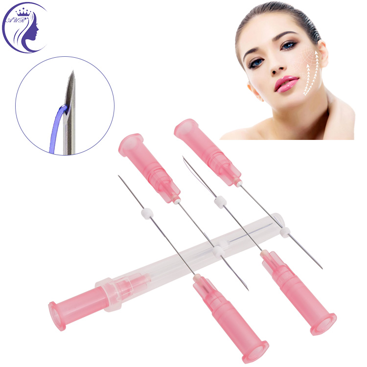 Mono 26g 60mm single use face lifting pdo suture pdo faden with ce certification with needles