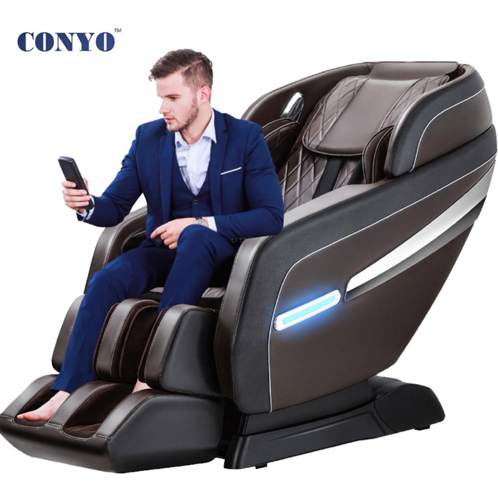 New model with LED Full Body Shiatsu SL-shaped Track Massage Chair