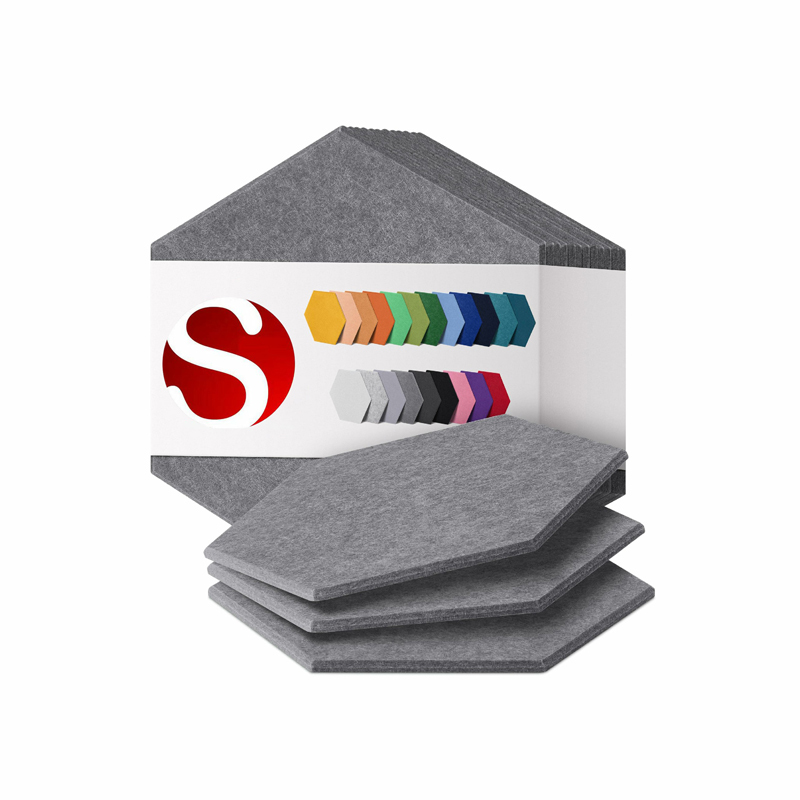 Eco High Density polyester fiber acoustic panel pet felt sound absorbing acoustic panels
