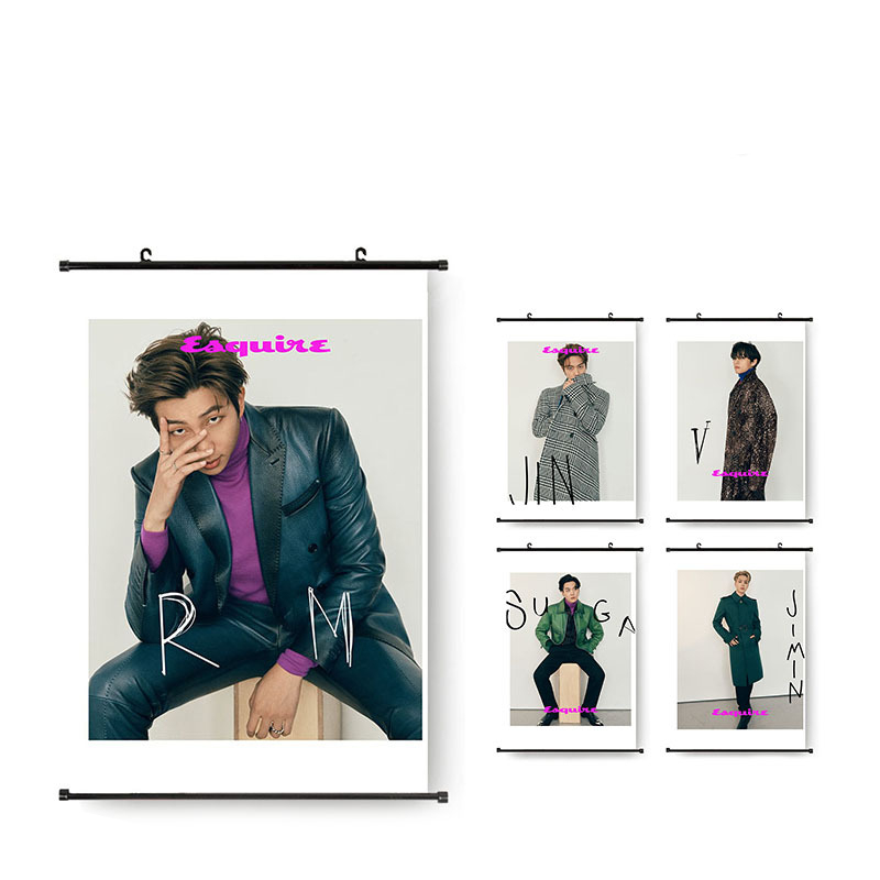 Оптовая продажа, гобелен для фотографий KPOP Bangtan Boys, журнал сквир, фото, Fabic, постер, подвесные фотографии