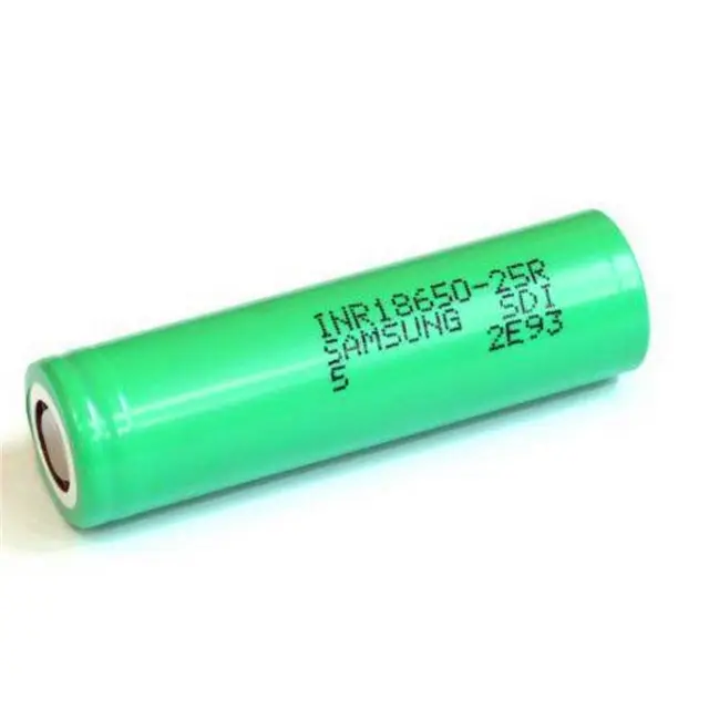 100% Authentic Green SAM INR18650-25R 3.7V 2500mAh inr18650-25RM for SAMSUNG 25R/25RM battery for samsung 25r 18650 battery