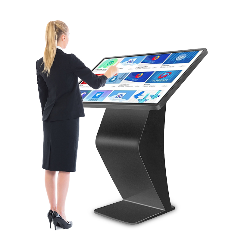 Infrared Multi Touch Screen 55 65 inch Indoor Interactive Display Information Kiosk for Shopping Mall Station School Library