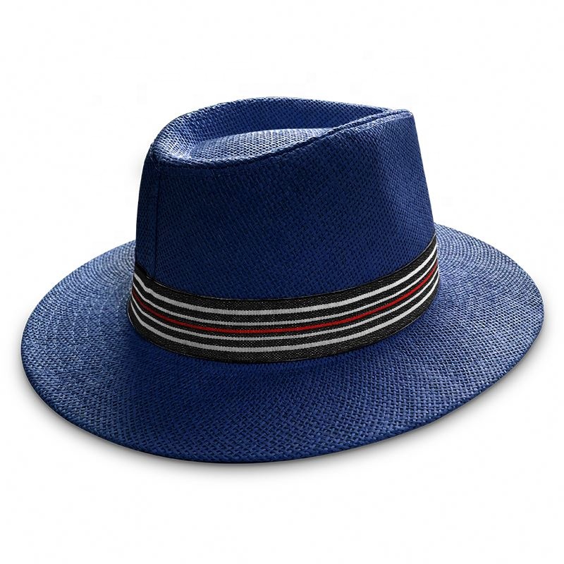 2020 fashion outdoor top hat men summer casual straw cap breathable sun hats formal hat for male