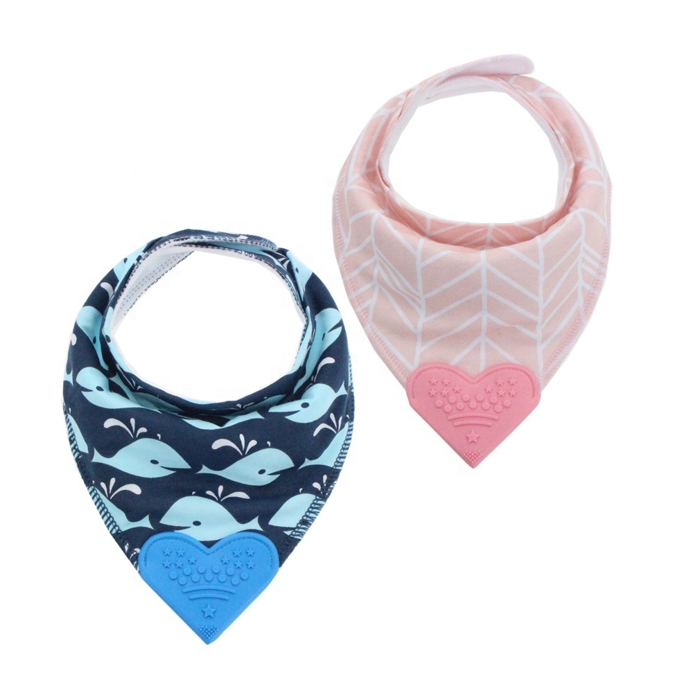 Factory custom TWINOR new design absorbent cotton teething bib baby bibs