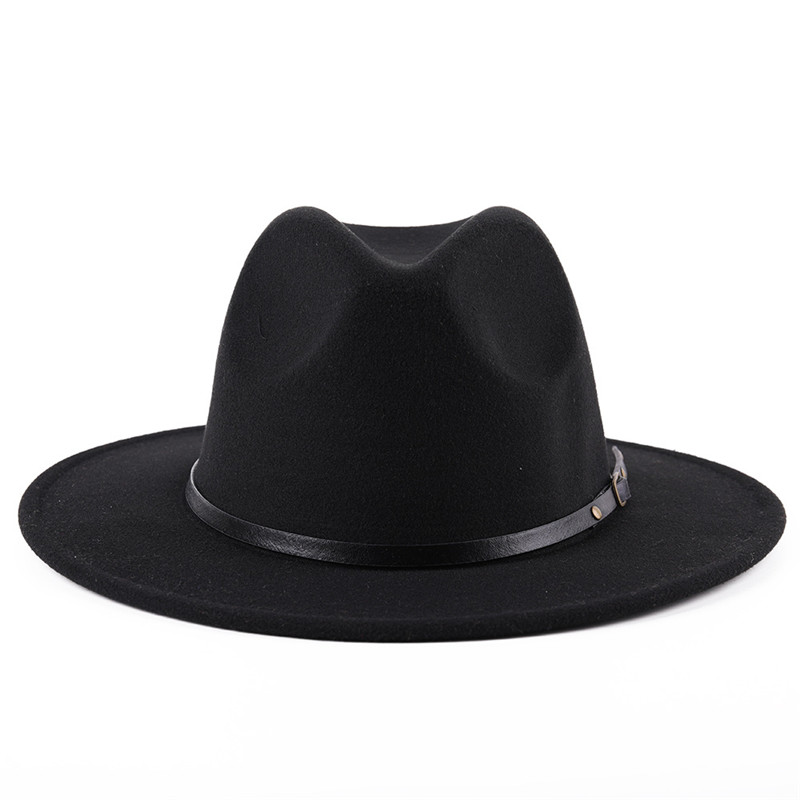 Men's Stratoliner Royal Quality Fur Messer Medium Brim Crushable Felt Fedora Outback Panama Hat,Vintage Belt Buckle Fedora Ca p