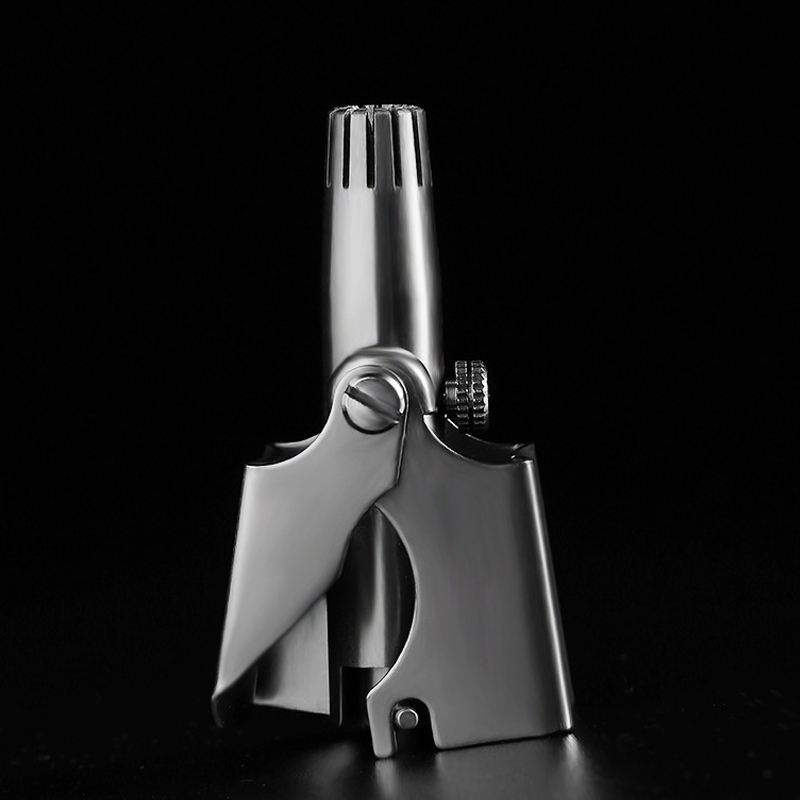 Portable Nose Trimmer for Men Washable Stainless Steel Manual Nose Hair Scissors Small Removal Clipper Waterproof Nose Trimmer