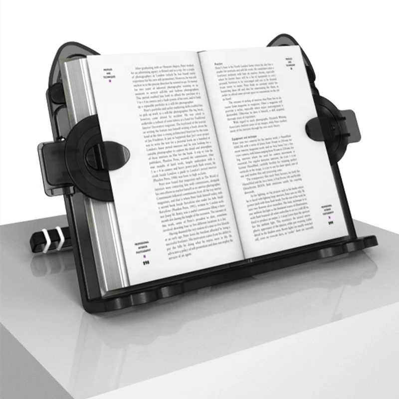 Многофункциональный регулируемый держатель для книг для чтения, книжная полка, подставка для книг для мобильного телефона, планшета, портативные складные подставки для книг