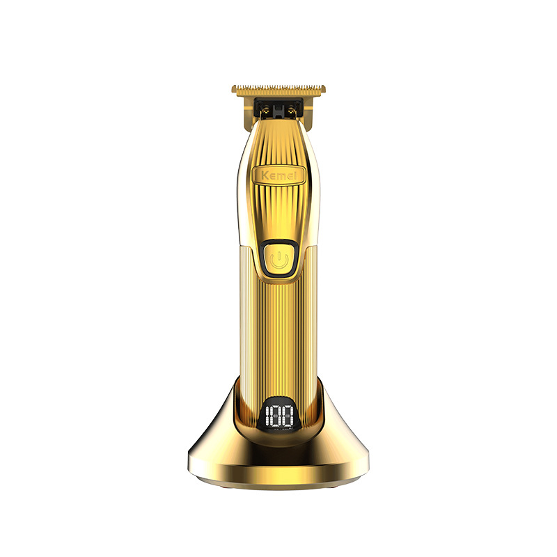 Kemei I32S hot sale LCD charging base KM-i32s metal electric clippers