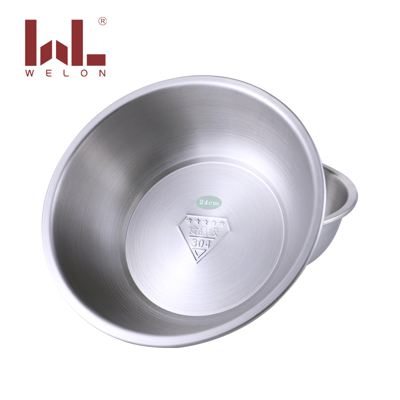 2021 hot kitchen utensils stainless steel bowl soup basin Vegetables and fruits 304 stainless steel mixing bowls