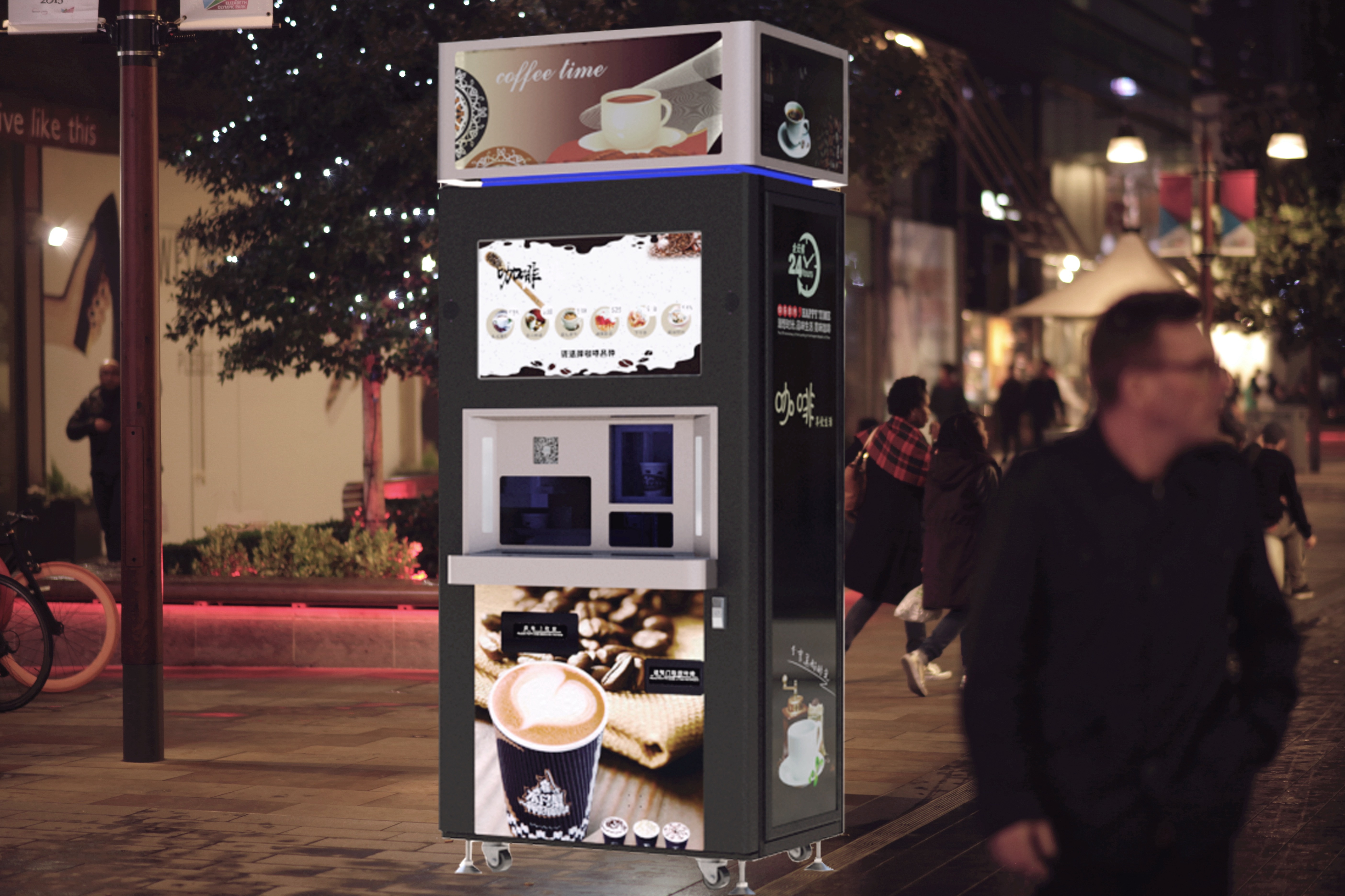 Commercial freshly cup capsule vending machine coffee touch