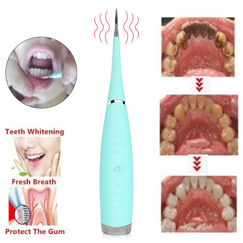 Низкая цена Электрический Ультра звуковой oralcare перезаряжаемый набор для удаления зубов полости рта Ультразвуковой очиститель зубов