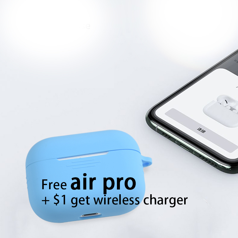 Factory Wholesale Earphones Waterproof Wear proof Dustproof hook Silicone Soft Case for Airpods pro