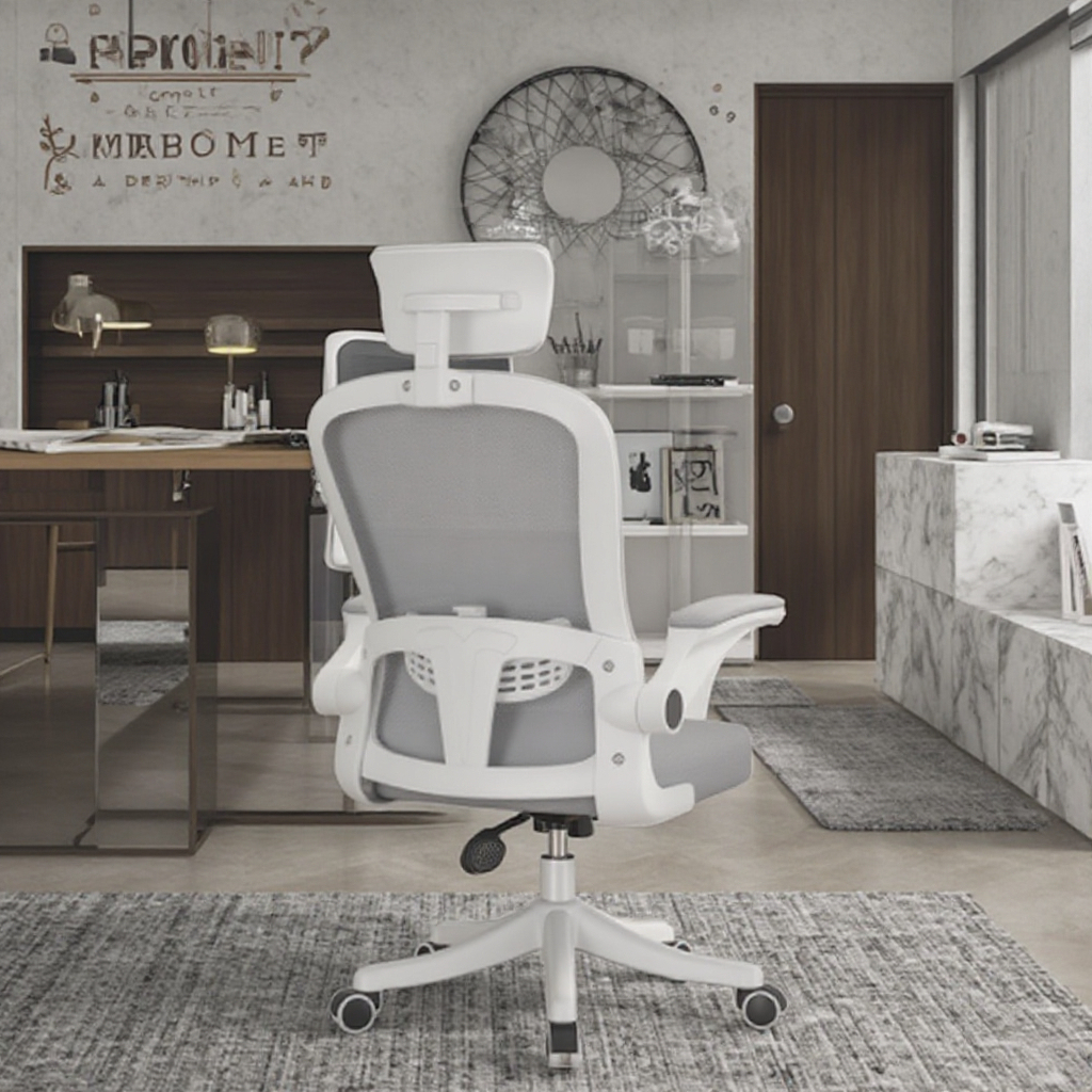 white ergonomic mesh comfortable chair office Chairs Home Living Room furniture desk for working Dining chair