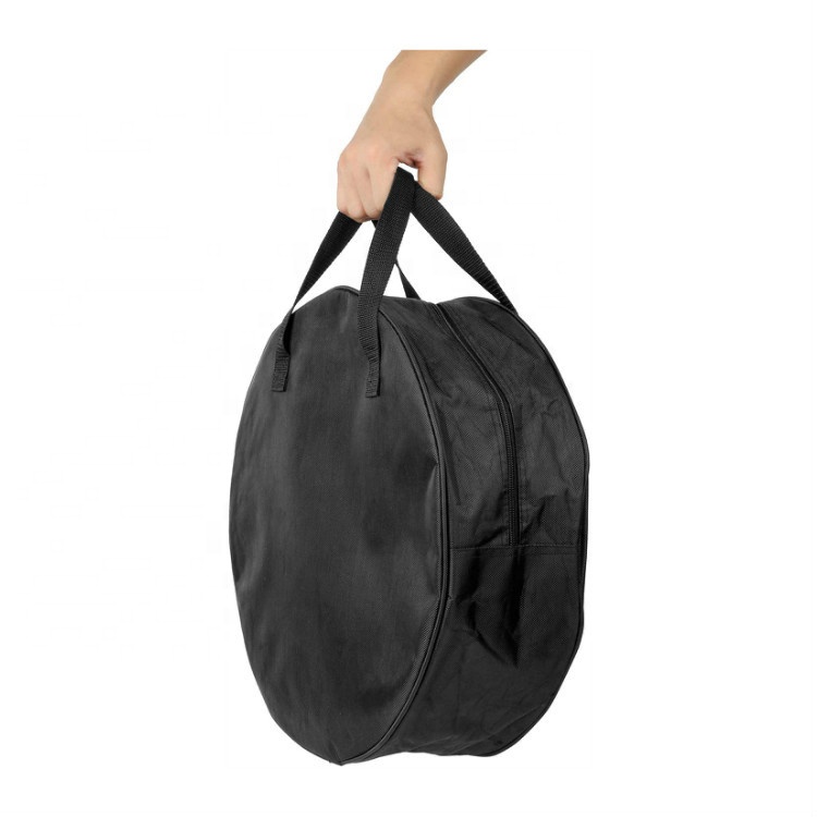 EVSE black round oxford packing bags for EV Charging Cable and Portable EV Charger