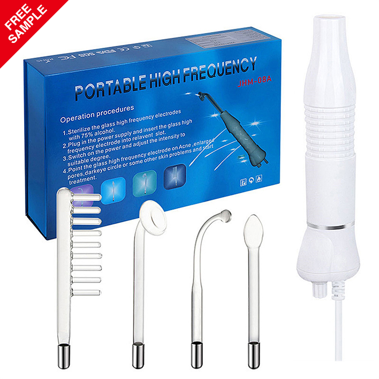 Handheld Home use 4 in 1 Portable Face Sculpt Wand Skin Beauty Tool Massaging High Frequency Therapy Wand Facial Machine