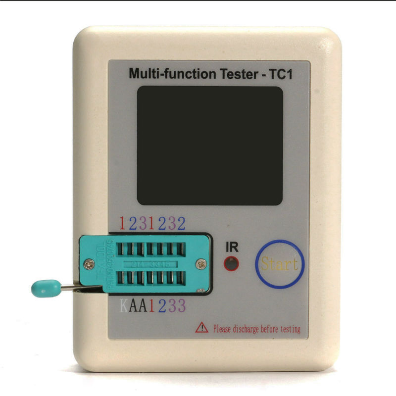 Тестер транзисторов TFT диодный триодный измеритель емкости LCR ESR NPN PNP MOSFET LCR-TC1 3,5 дюймов TFT