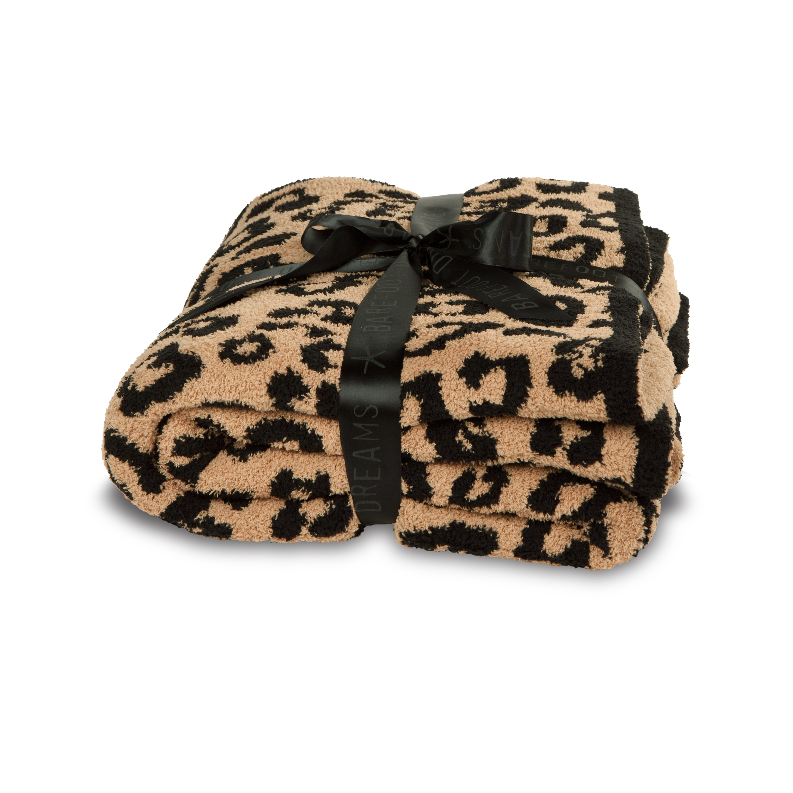 Barefoot Dreams top sell zero defect super soft 100% polyester microfiber feather yarn leopard cozy knit blanket