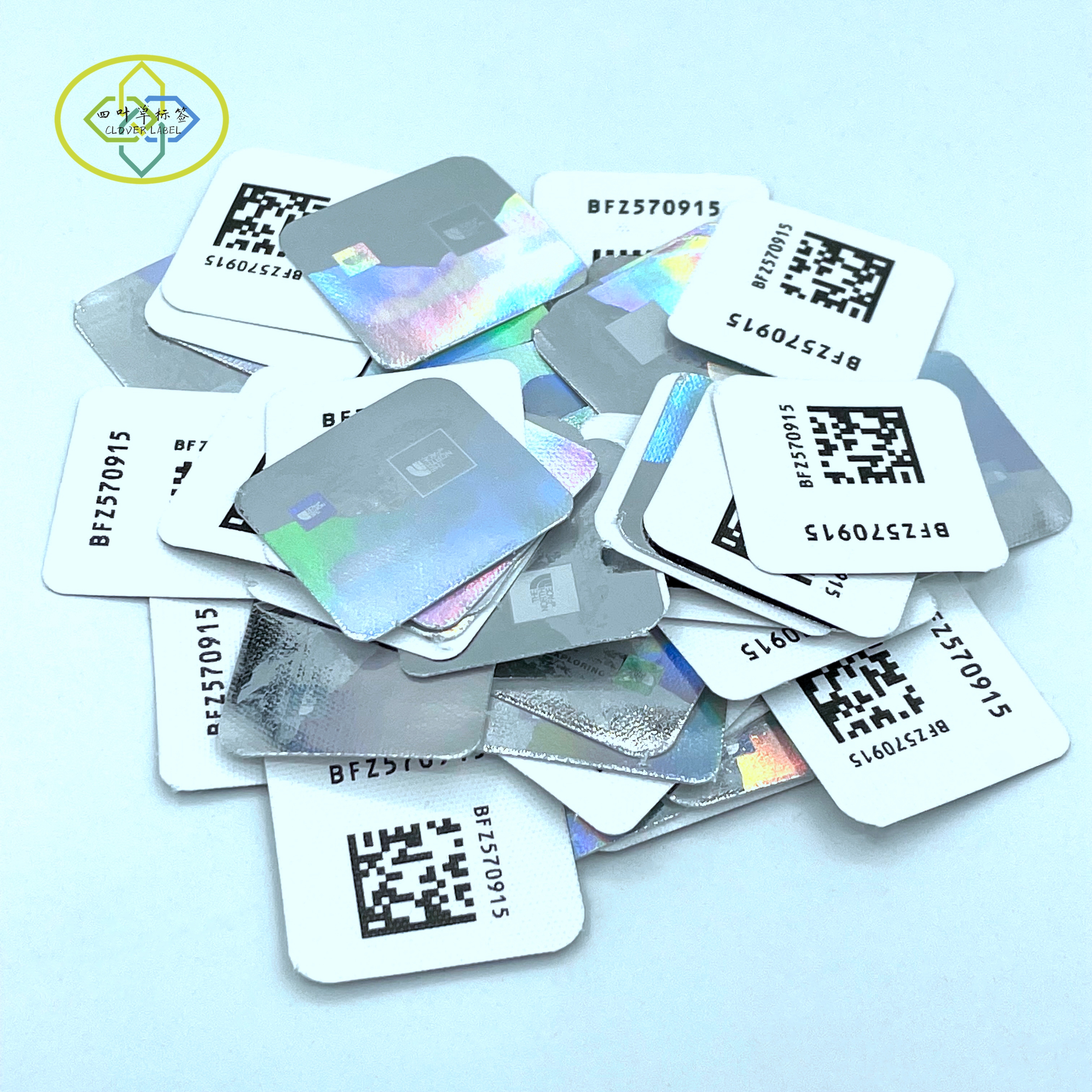 Reflection Die Cut Holographic Anti-counterfeiting QR Code 3D Hologram Label