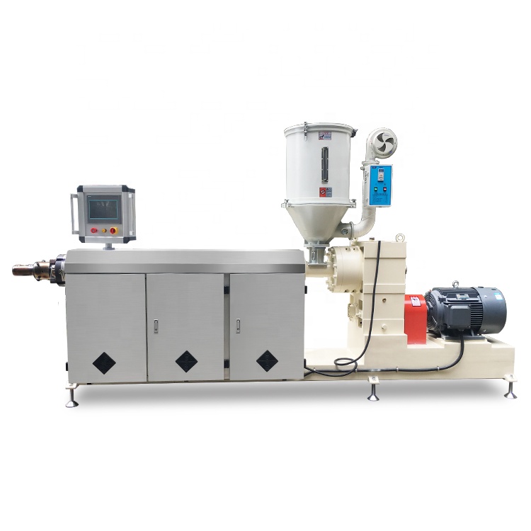 SHSJ80 Single screw plastic extruder machine PE pipe making machine Water Tube extrusion line