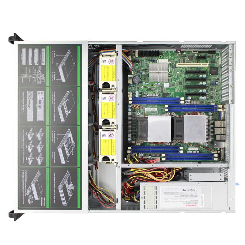 Custom 2u 8 Bay Nas Storage Complete Datacenter Server Rackmount Hot Swap High Performance Servers With Booting Logo