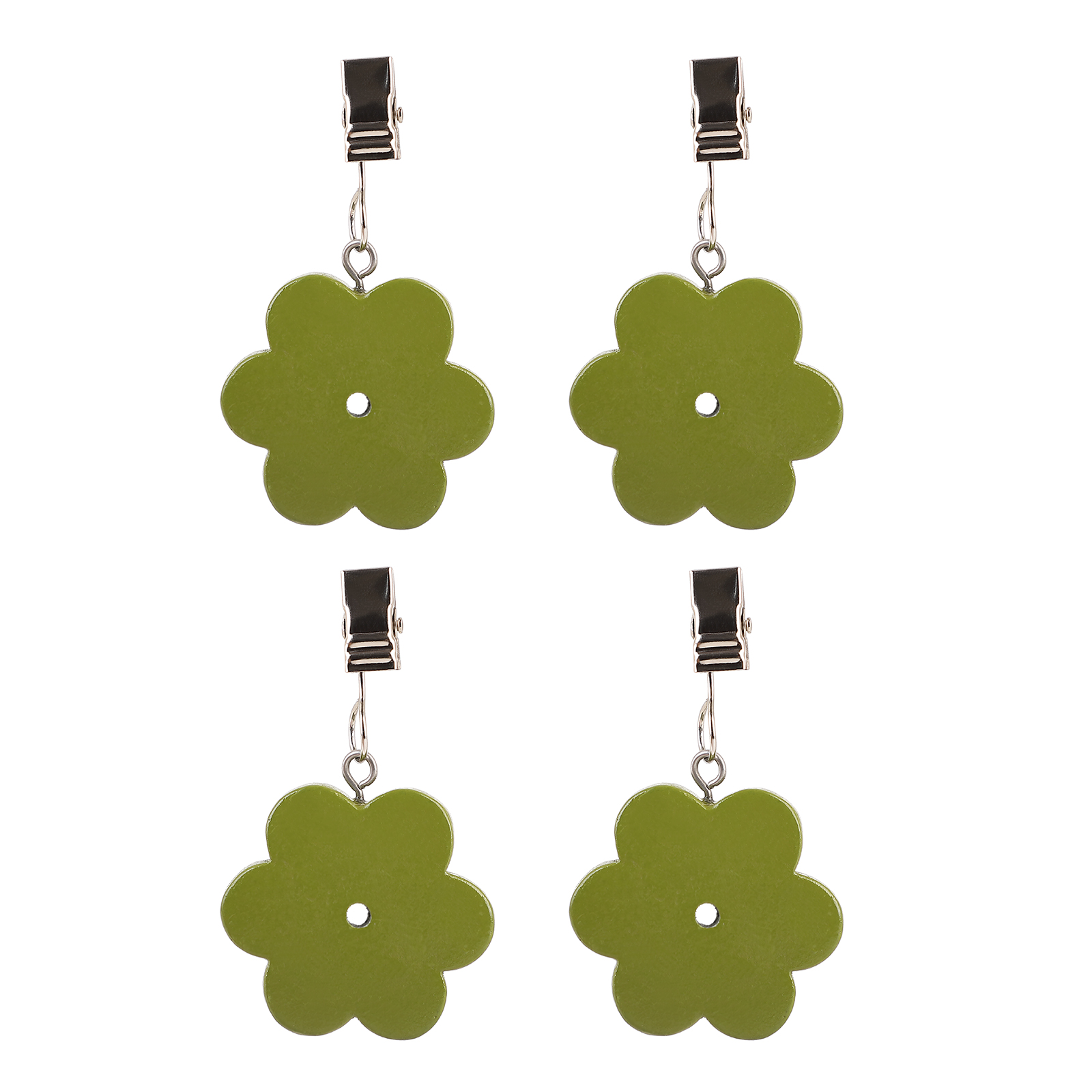 Plum blossom Style Table Cover Clips Clamps Tablecloth Cloth Holders Stainless Steel Outdoor Bag Silver Accessories