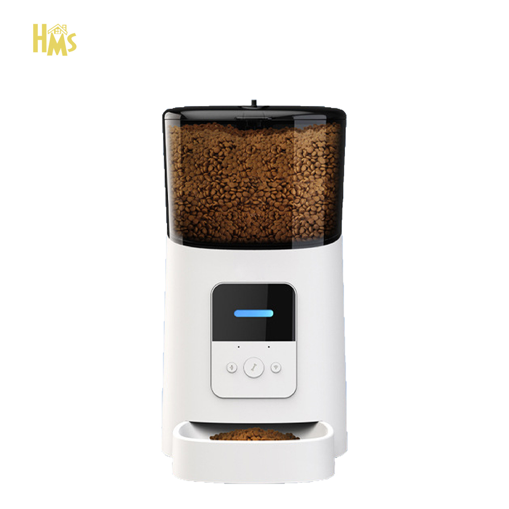HMS Factory High quality 6L wifi connect auto timed pet feeder food container dispenser