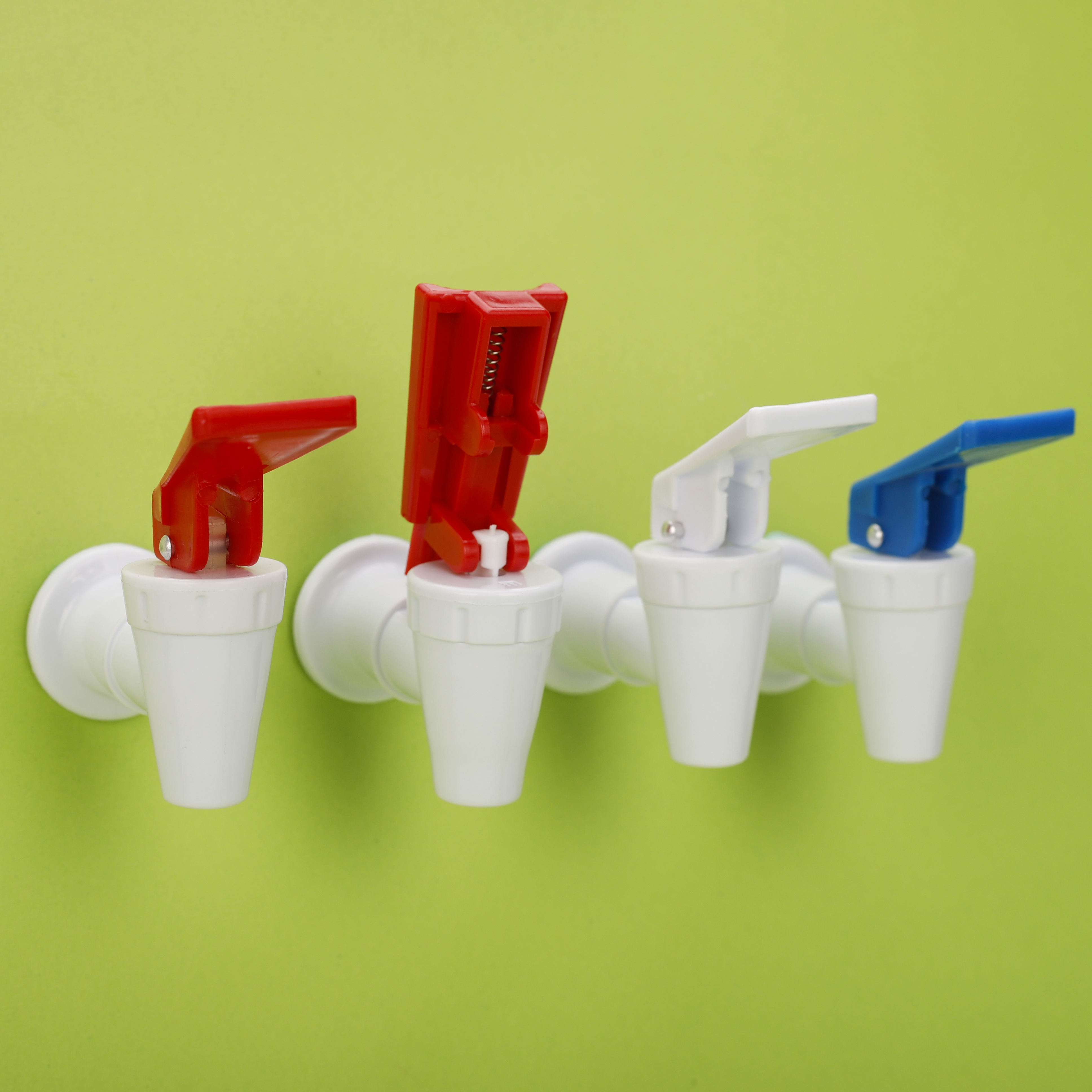 Water dispenser faucet / switch faucet hot and cold water mouth piano key press type plastic water tap