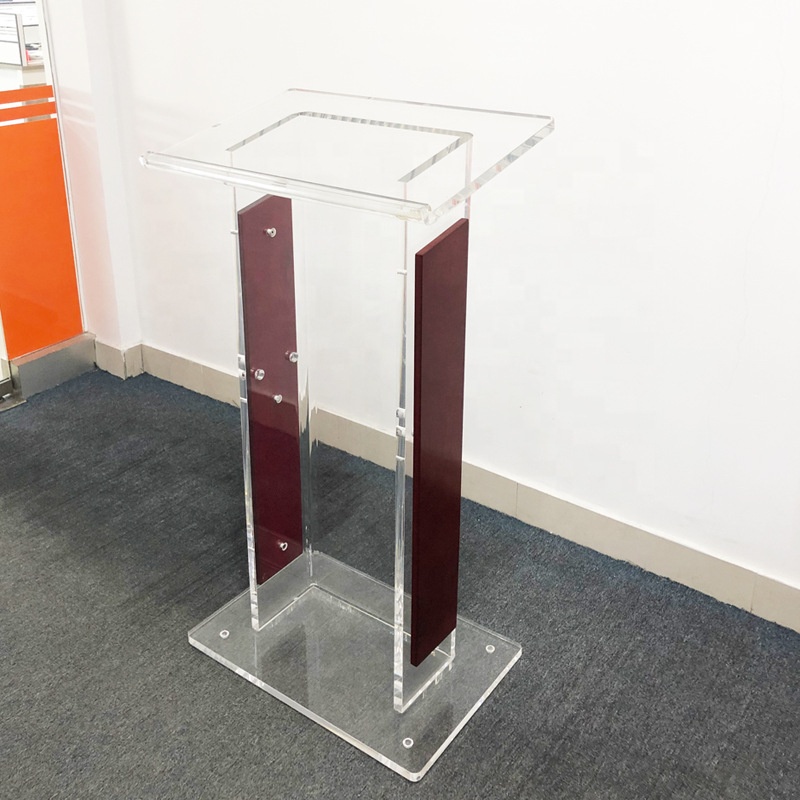 Transparent Lighting Acrylic Lectern Acrylic Platform podium Pulpit