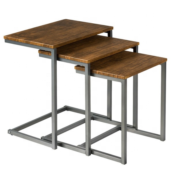 2021 hot sale folding metal side table Nordic portable acrylic Bedside table luxury coffee table living room furniture white