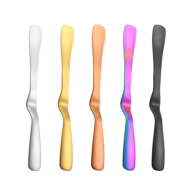 New Arrival Eco Friendly Reusable Stainless Steel Gold Plated Cheese Butter Knife