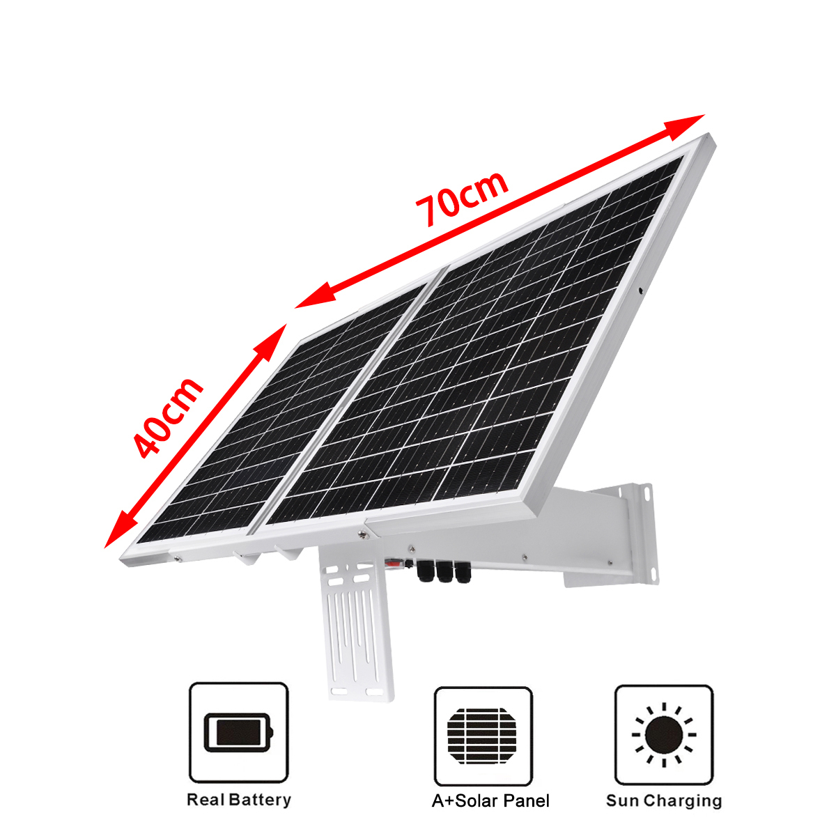 Solar 12V Complete Solar Panel Kit 60W 30Ah 333WH DC12V Solar Panel With In built Battery Cctv Solar Power System