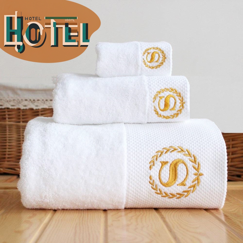 Hotel Cotton Towel Set Large Thick Bath Towel Bathroom Face Shower Towels