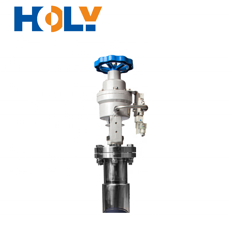 DN100-150 Vacuum Insulated Pneumatic Shut off Valve which controls Liquid Hydrogen in Vacuum Pipe
