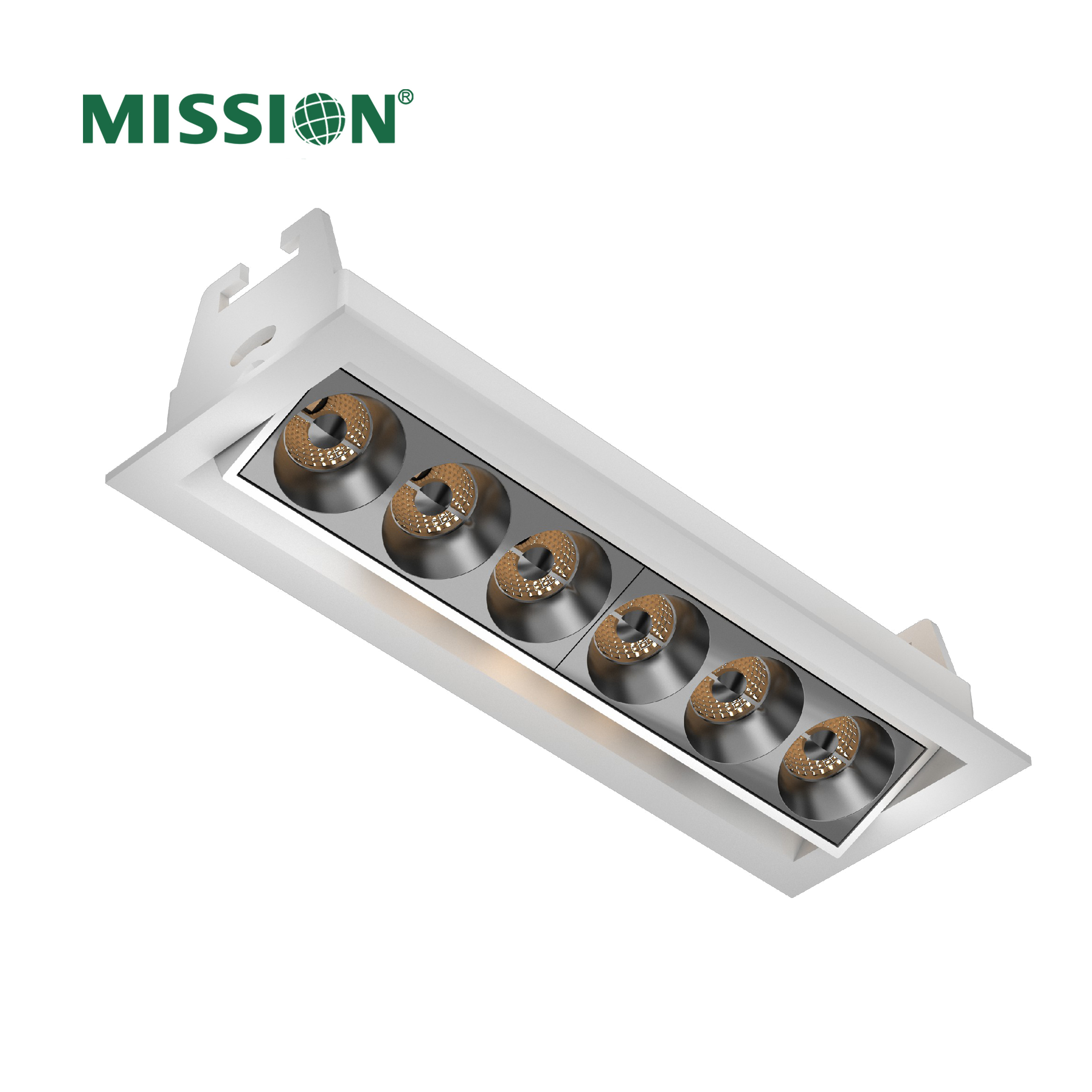 Manufacture Aluminium white 12W LED Square Line Lamp Grille Light