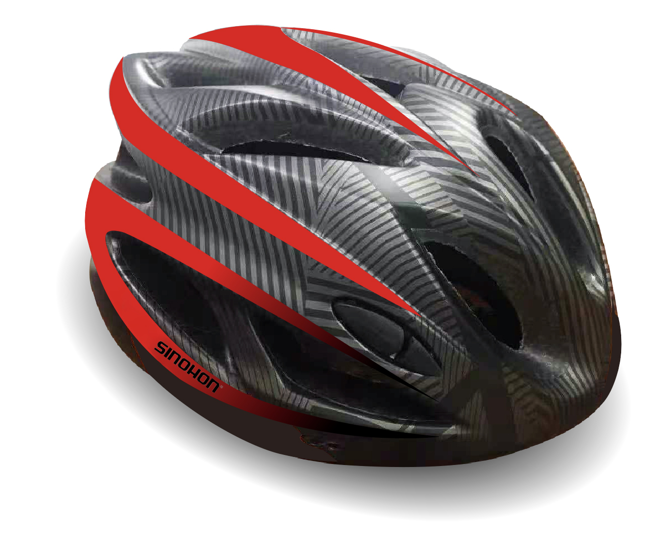 Bicycle parts Adult Red Outdoor Safety Helmet Head red Color carbon fiber Material