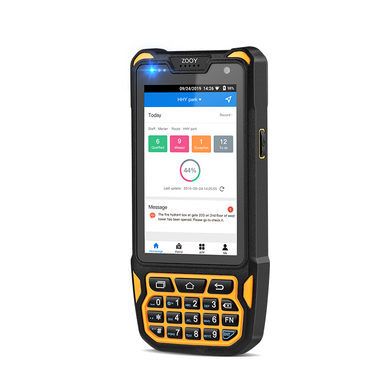 Z-9000 Inch Hd Ips Touch Screen Gps Fingerprint RFID 125kHz/NFC/OR code Guard Tour Patrol System