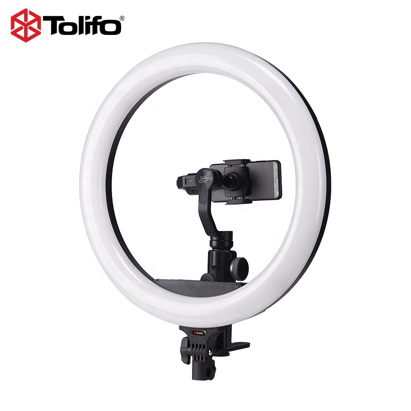 Tolifo 19 дюймов RGB красоты кольцевая лампа видео селфи светодиодная кольцевая лампа палитра теней для век для глаз в прямом эфире