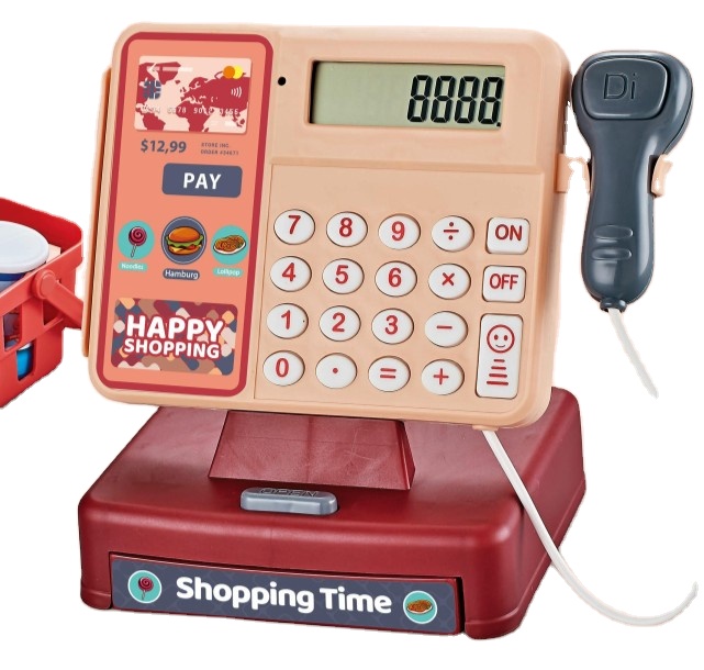 New cash register toys with scanning sound new supermarket toy set educational toys for kids