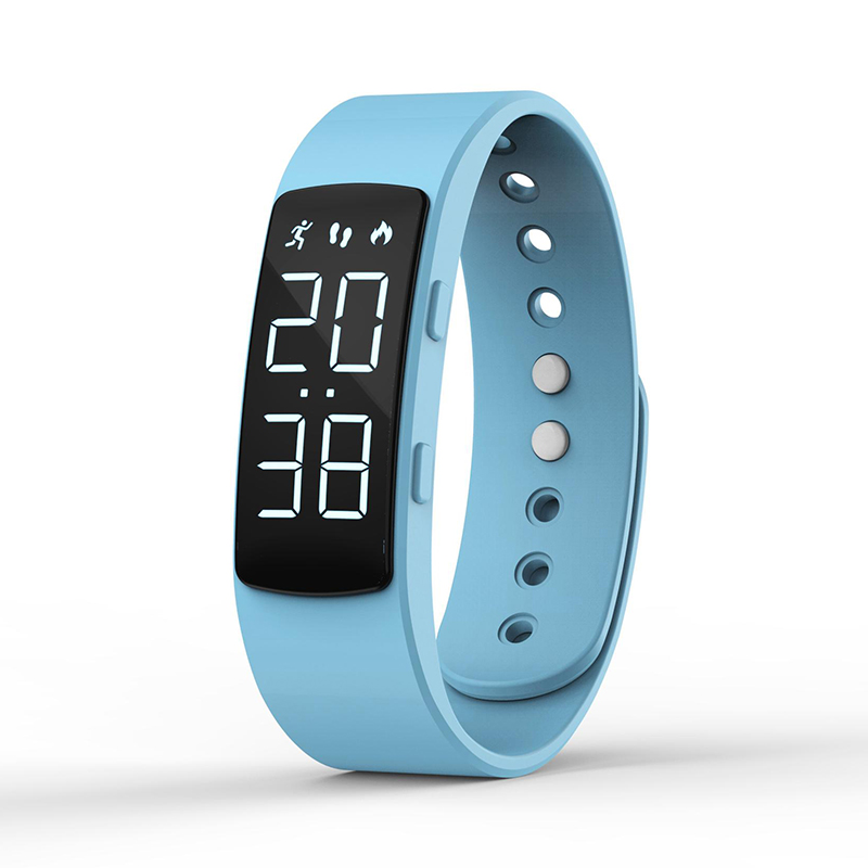 Waterproof Swimming Fitness Smart Bracelet Sports Distance Digital Pedometer Calorie Virtual Led clock Wrist Watch