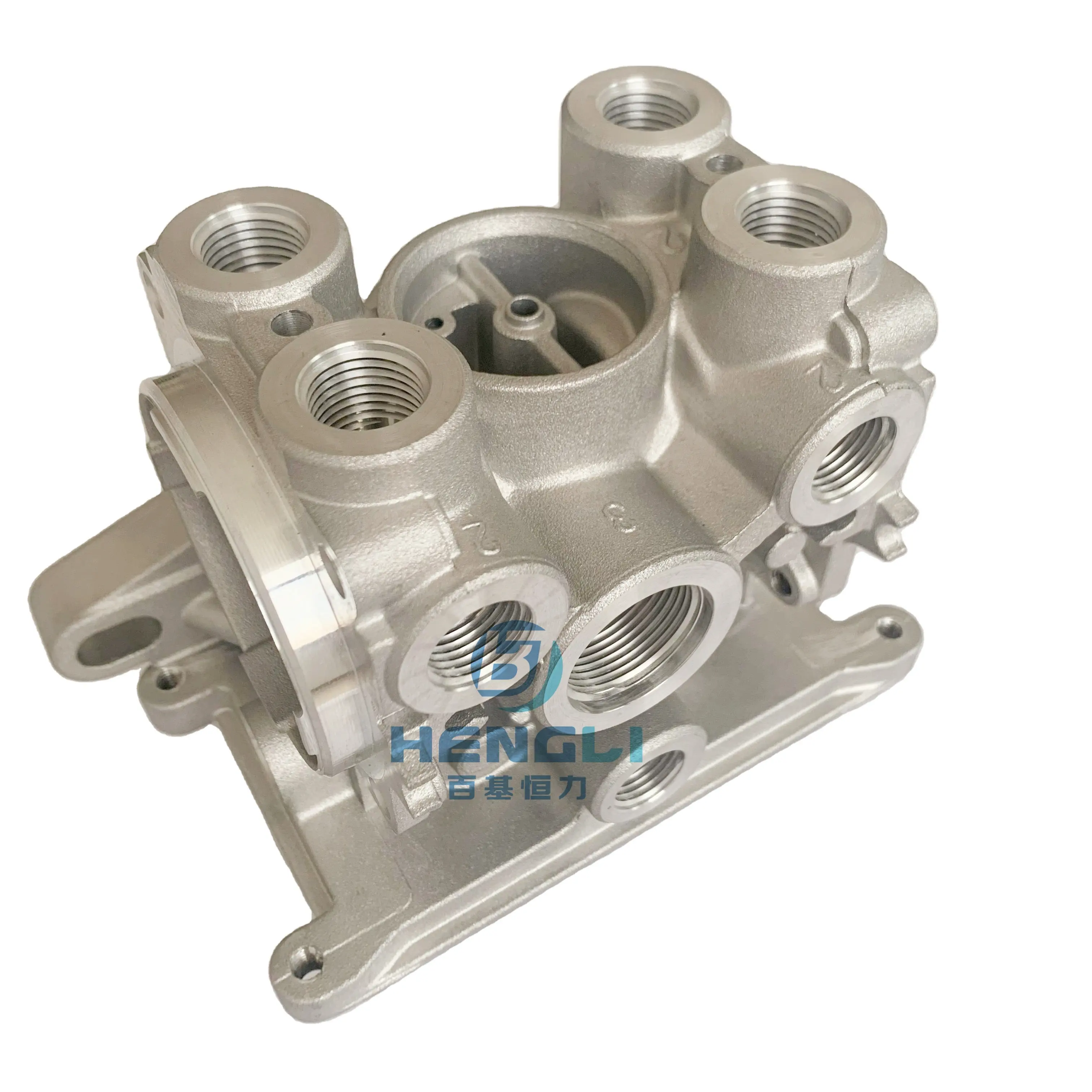 Custom made oem precision cnc part machining multi valve body aluminum cnc machining part