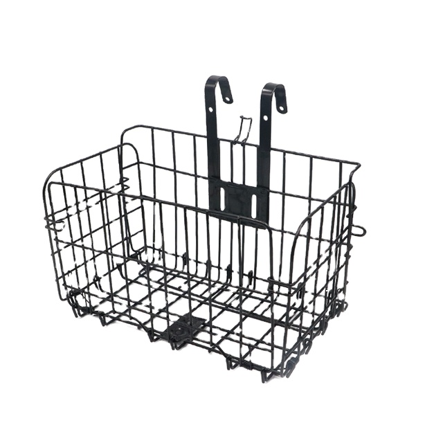 Foldable Pannier Cycling Carryings Pouch Bicycle Metal Basket Handlebar Rear Hanging Basket Bicycle Basket