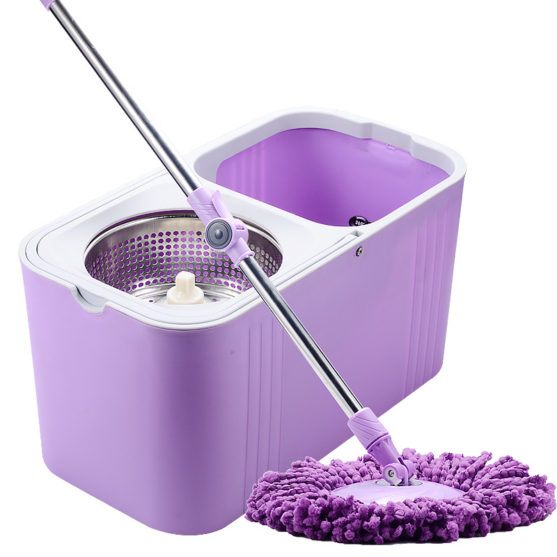 New Arrival Household Durable Lazy Hand Free 360 Degree Rotating Mop Bucket Magic Cleaning Mop With Dual Drive Cleaning Barrel
