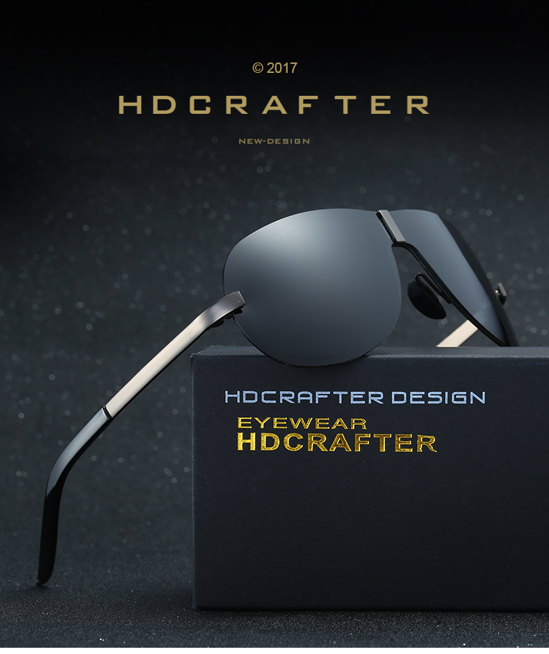 HDCRAFTER Классические поляризованные солнцезащитные очки из сплава для мужчин uv400, OEM, Прямая поставка, Лидер продаж 2021