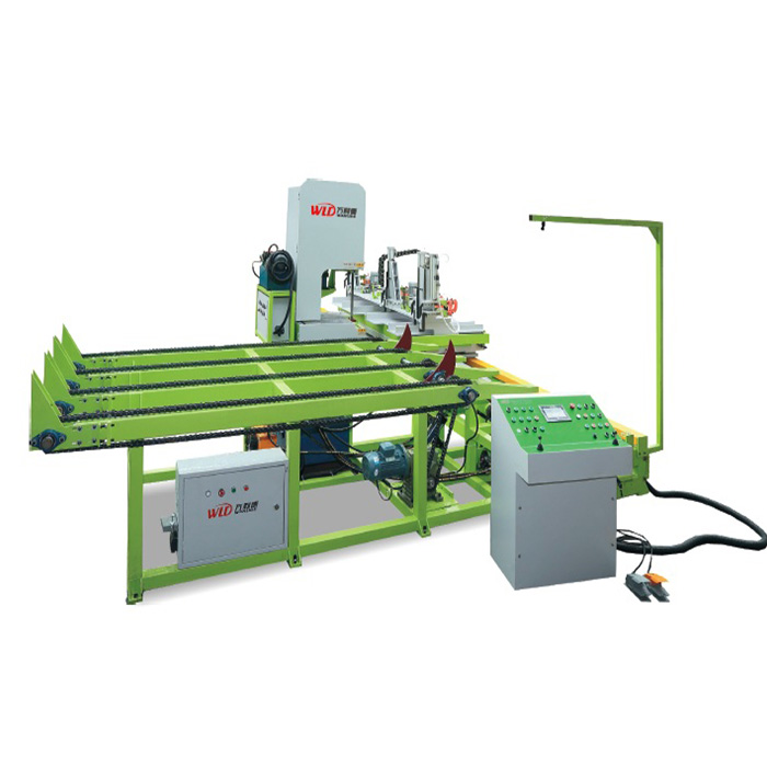 ZMJ-80-300B сверхмощный с питателем и конвейером CNC станок для пилы