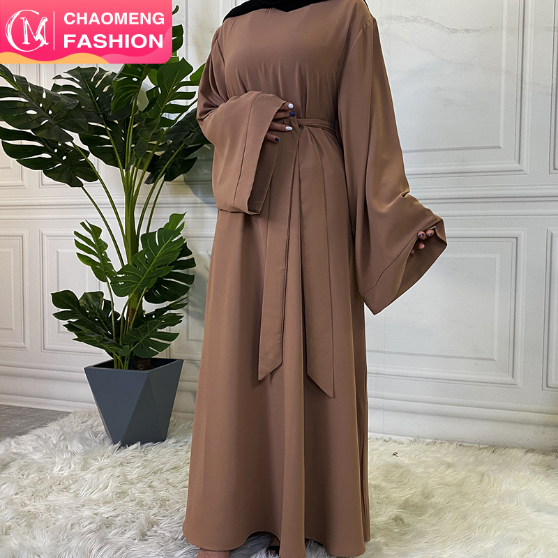 6394 # EID Abaya Dubai однотонная индейка простой скромный кафтан Исламская одежда Abaya мусульманские платья для женщин