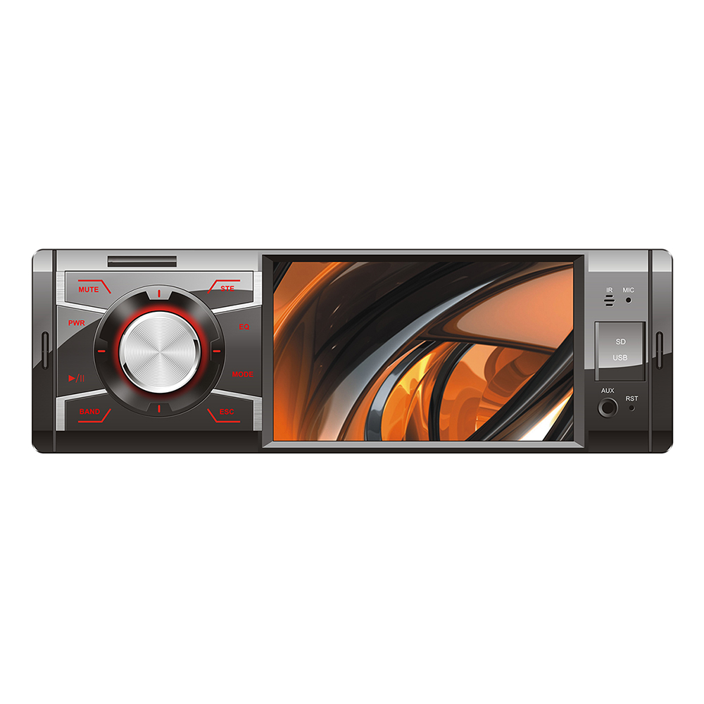High power 1-Din 4 inch car video player car audio player with radio Bluetooth USB SD Rear camera