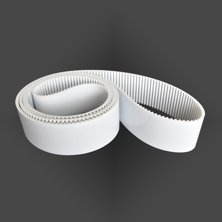 Driving HTD 5M teeth white polyurethane timing steel cord PU synchronous belt