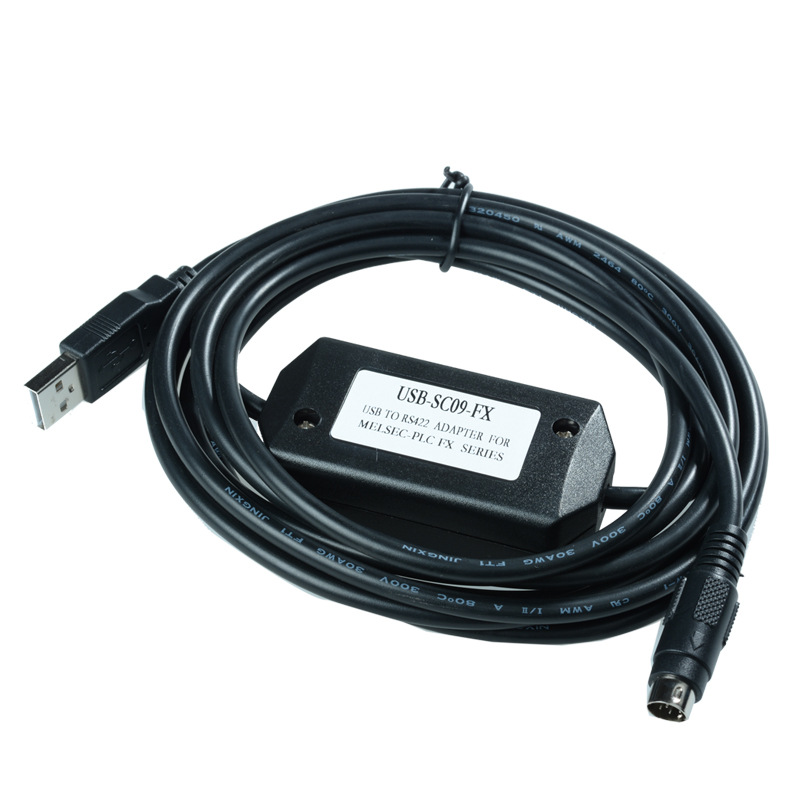 USB-SC09-FX USB к RS422 интерфейсу для загрузки программного кабеля ПЛК скачать кабель для Mitsubishi FX