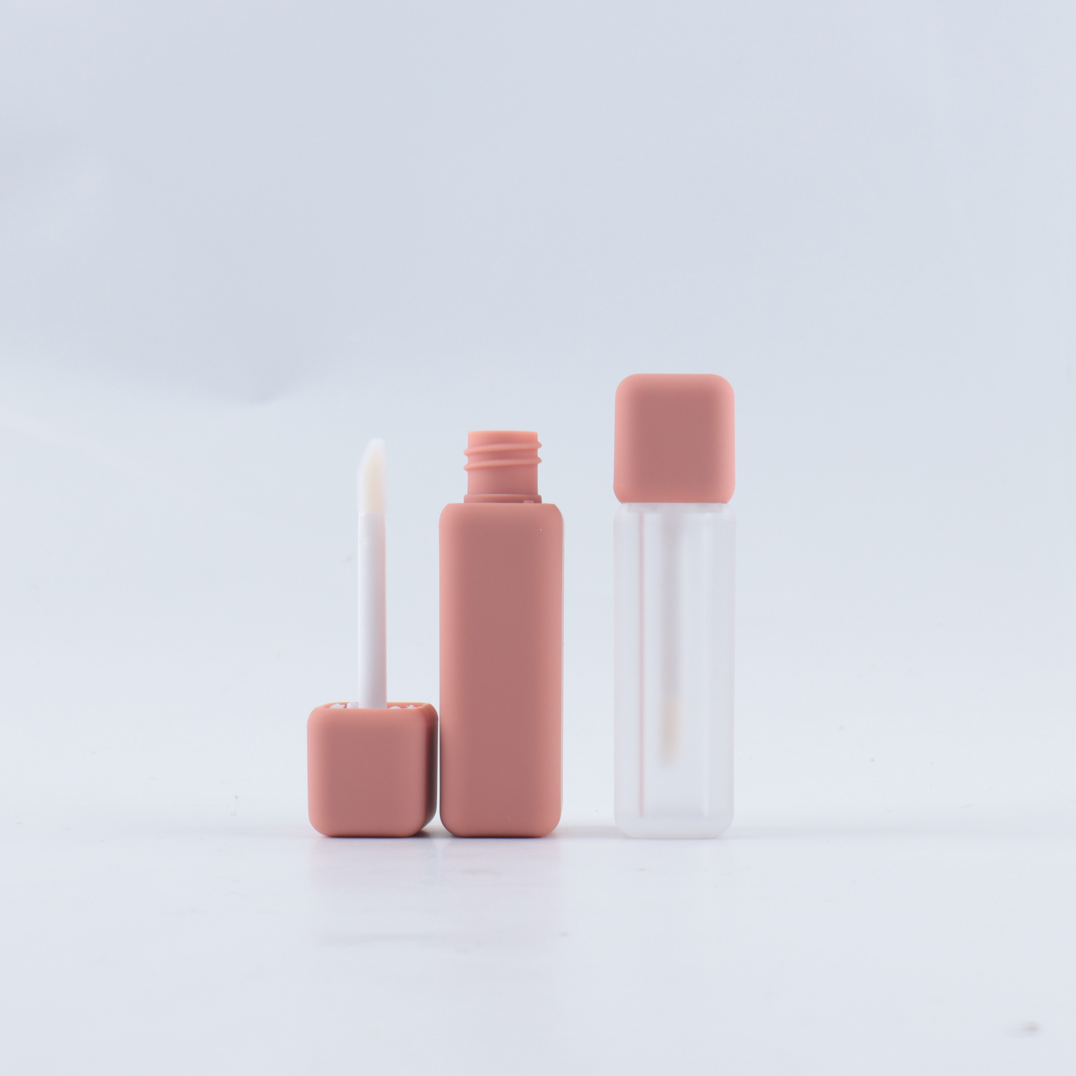 Soft Touch Silicone Rubber Makeup Tube Rubber Lip Gloss Tube OEM Soft Lip Gloss Container